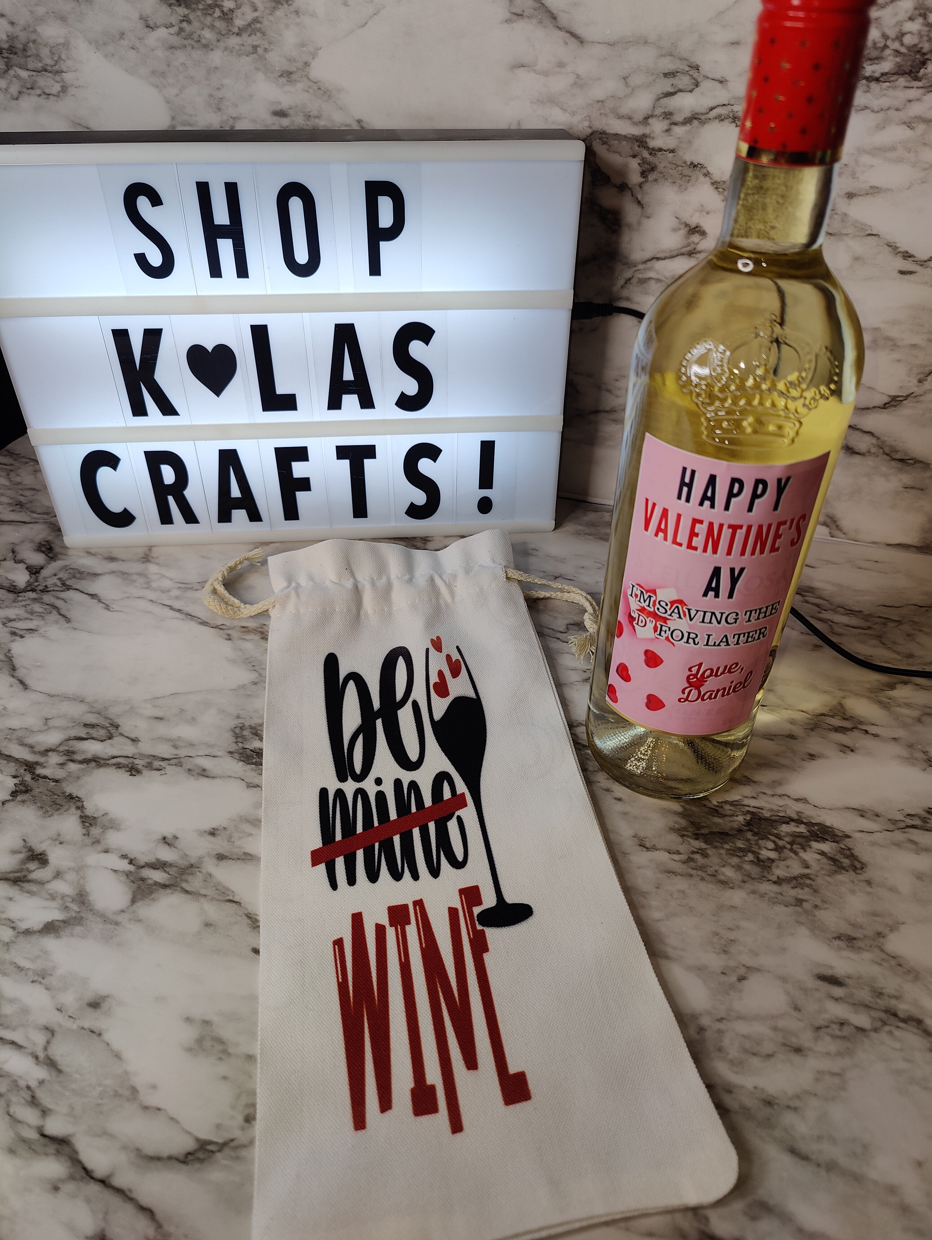 Personalized Wine Bottle Bag