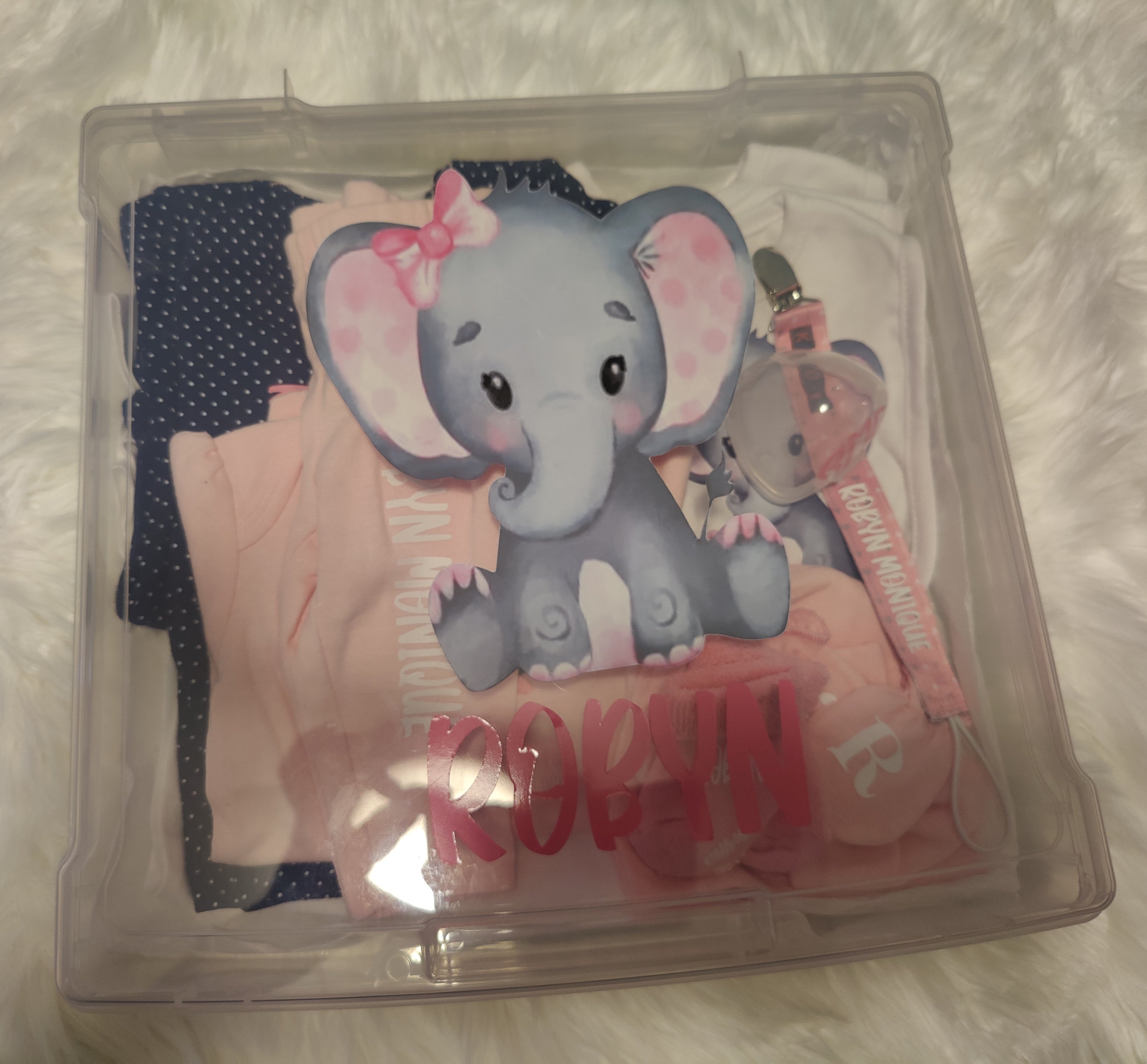 Small Personalized Baby Box