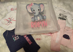 Large Personalized Baby Box