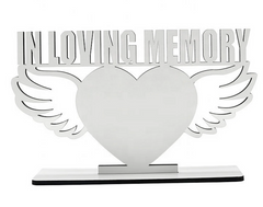 In Loving Memory with Wings Photo Stand