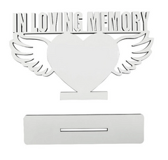 In Loving Memory with Wings Photo Stand